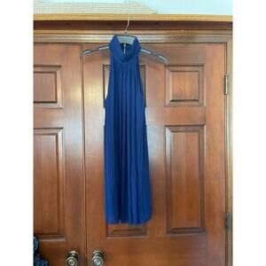 Naked Zebra accordion pleated halter dress size small